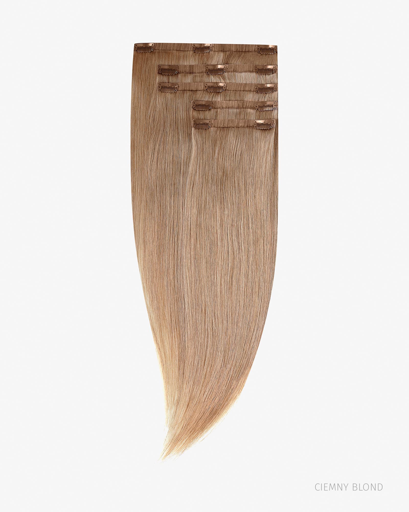 Włosy Naturalne Clip In Bezszwowe BEZSZWOWE Naturalne Włosy 45 CM 140g - DOCZEPIANE.PL